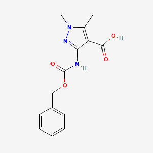 3-(Benzyloxycarbonylamino)-1,5-dimethyl-pyrazole-4-carboxylic acid