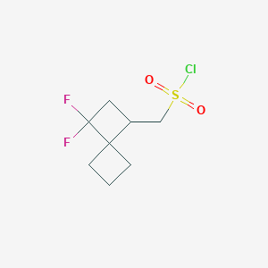 {3,3-Difluorospiro[3.3]heptan-1-yl}methanesulfonyl chloride