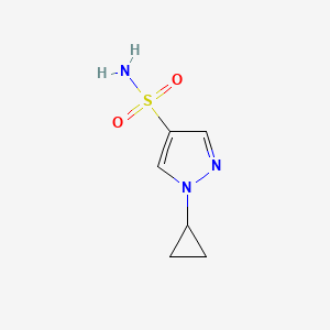 molecular formula C6H9N3O2S B13516731 1-cyclopropyl-1H-pyrazole-4-sulfonamide 