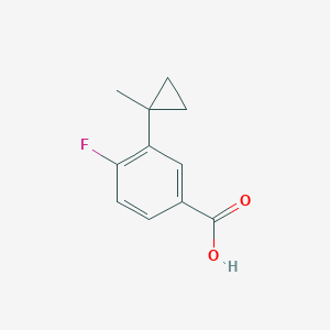 4-Fluoro-3-(1-methylcyclopropyl)benzoicacid