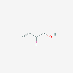 molecular formula C4H7FO B13516743 2-Fluorobut-3-en-1-ol 