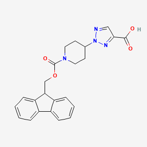 2-(1-{[(9H-fluoren-9-yl)methoxy]carbonyl}piperidin-4-yl)-2H-1,2,3-triazole-4-carboxylic acid