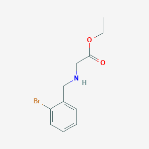 molecular formula C11H14BrNO2 B13516759 Ethyl (2-bromobenzyl)glycinate 