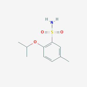 molecular formula C10H15NO3S B13516762 2-Isopropoxy-5-methylbenzenesulfonamide 