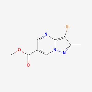 Methyl 3-bromo-2-methylpyrazolo[1,5-a]pyrimidine-6-carboxylate