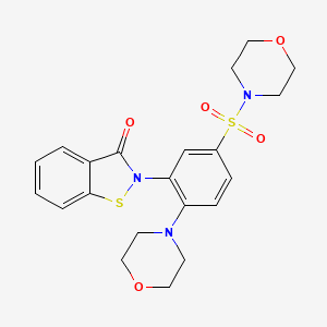 2-(2-Morpholino-5-morpholinosulfonyl-phenyl)-1,2-benzothiazol-3-one