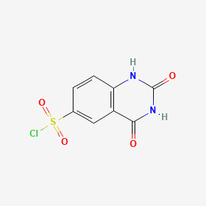 molecular formula C8H5ClN2O4S B1351683 2,4-Dioxo-1,2,3,4-tetrahydro-quinazoline-6-sulfonyl chloride CAS No. 56044-12-3