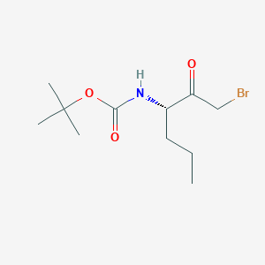 Tert-butyl n-[(3s)-1-bromo-2-oxohexan-3-yl]carbamate