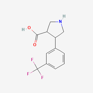 4-[3-(Trifluoromethyl)phenyl]pyrrolidine-3-carboxylic acid