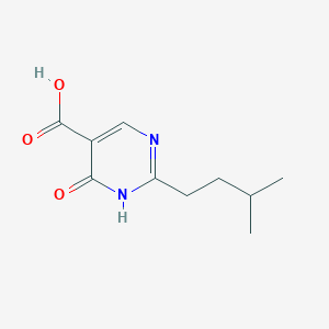 2-Isopentyl-6-oxo-1,6-dihydropyrimidine-5-carboxylic acid