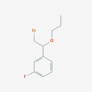 1-(2-Bromo-1-propoxyethyl)-3-fluorobenzene