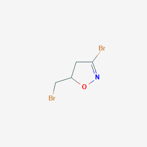 3-Bromo-5-(bromomethyl)-4,5-dihydro-1,2-oxazole