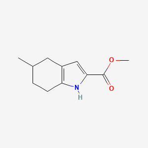 molecular formula C11H15NO2 B13516883 methyl5-methyl-4,5,6,7-tetrahydro-1H-indole-2-carboxylate 