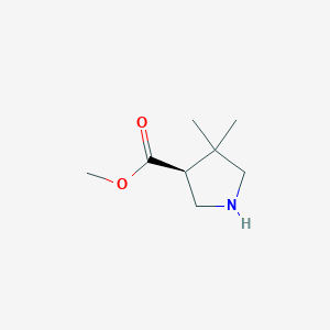 methyl (3S)-4,4-dimethylpyrrolidine-3-carboxylate