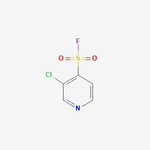 molecular formula C5H3ClFNO2S B13516890 3-Chloropyridine-4-sulfonylfluoride 