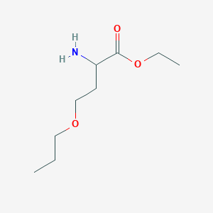 molecular formula C9H19NO3 B13516902 Ethyl o-propylhomoserinate 