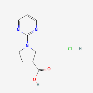 1-(Pyrimidin-2-yl)pyrrolidine-3-carboxylicacidhydrochloride