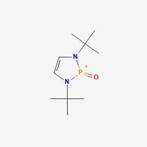 molecular formula C10H20N2OP+ B13516928 1,3-di-tert-butyl-2,3-dihydro-1H-1,3,2lambda5-diazaphosphol-2-one 