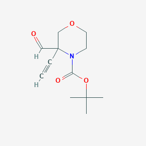 Tert-butyl3-ethynyl-3-formylmorpholine-4-carboxylate