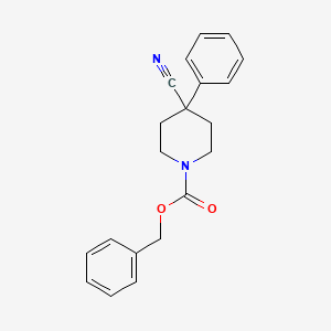 molecular formula C20H20N2O2 B13516946 Benzyl 4-cyano-4-phenylpiperidine-1-carboxylate 