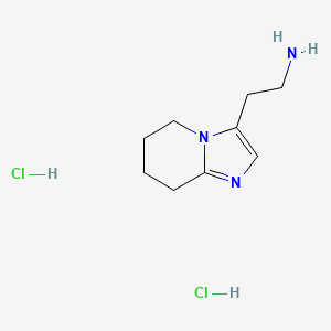 2-{5H,6H,7H,8H-imidazo[1,2-a]pyridin-3-yl}ethan-1-aminedihydrochloride