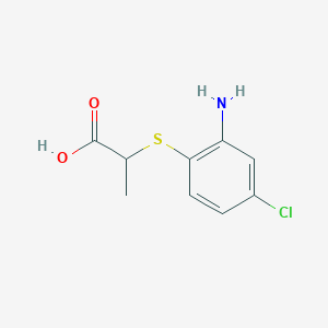 2-((2-Amino-4-chlorophenyl)thio)propanoic acid