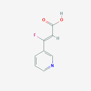 (2Z)-3-fluoro-3-(pyridin-3-yl)prop-2-enoic acid