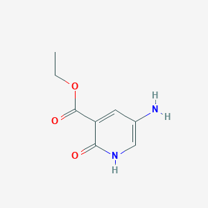 molecular formula C8H10N2O3 B13517040 Ethyl 5-amino-2-hydroxynicotinate 