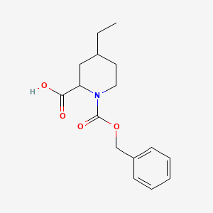 1-[(Benzyloxy)carbonyl]-4-ethylpiperidine-2-carboxylic acid