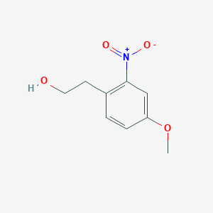 molecular formula C9H11NO4 B13517057 4-Methoxy-2-nitrobenzyl methanol 