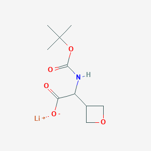 Lithium(1+)2-{[(tert-butoxy)carbonyl]amino}-2-(oxetan-3-yl)acetate