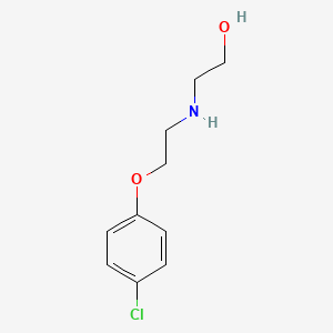 molecular formula C10H14ClNO2 B1351711 2-{[2-(4-Chlorophenoxy)ethyl]amino}ethanol CAS No. 99513-36-7