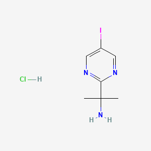 2-(5-Iodopyrimidin-2-yl)propan-2-amine hydrochloride