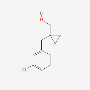 molecular formula C11H13ClO B13517138 (1-(3-Chlorobenzyl)cyclopropyl)methanol 