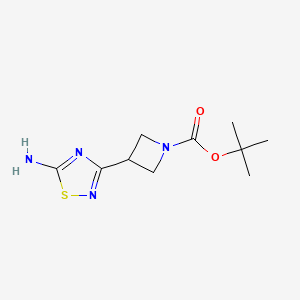 Tert-butyl 3-(5-amino-1,2,4-thiadiazol-3-yl)azetidine-1-carboxylate