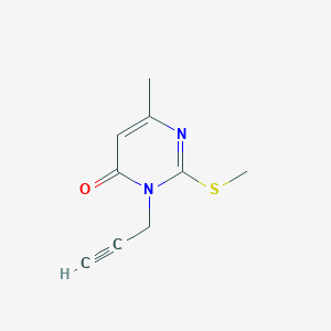 6-Methyl-2-(methylsulfanyl)-3-(prop-2-yn-1-yl)-3,4-dihydropyrimidin-4-one