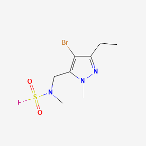 N-[(4-bromo-3-ethyl-1-methyl-1H-pyrazol-5-yl)methyl]-N-methylsulfamoylfluoride