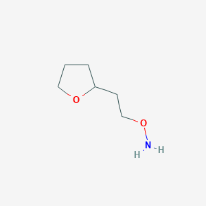 molecular formula C6H13NO2 B13517165 o-(2-(Tetrahydrofuran-2-yl)ethyl)hydroxylamine 