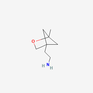 molecular formula C8H15NO B13517166 2-(1-Methyl-2-oxabicyclo[2.1.1]hexan-4-yl)ethanamine 