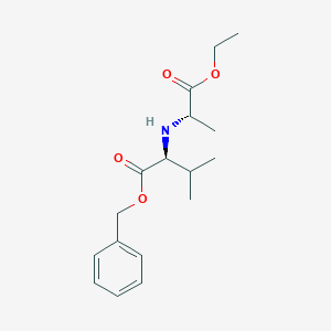 benzyl (2S)-2-{[(2S)-1-ethoxy-1-oxopropan-2-yl]amino}-3-methylbutanoate