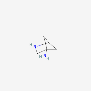 molecular formula C5H10N2 B13517189 2-Azabicyclo[2.1.1]hexan-4-amine 