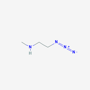 molecular formula C3H8N4 B13517213 Ethanamine, 2-azido-N-methyl- CAS No. 89865-33-8