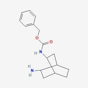 molecular formula C16H22N2O2 B13517219 benzyl N-{5-aminobicyclo[2.2.2]octan-2-yl}carbamate 