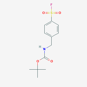 tert-butyl N-{[4-(fluorosulfonyl)phenyl]methyl}carbamate