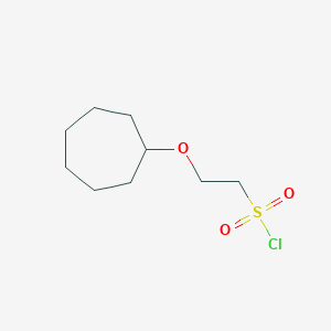 molecular formula C9H17ClO3S B13517234 2-(Cycloheptyloxy)ethane-1-sulfonyl chloride 