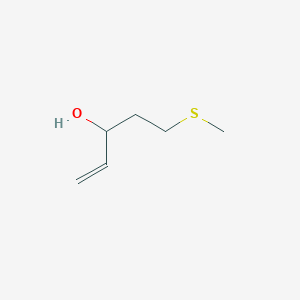 molecular formula C6H12OS B13517254 5-(Methylsulfanyl)pent-1-en-3-ol 