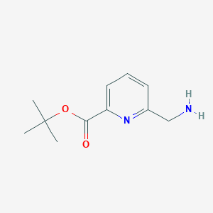 molecular formula C11H16N2O2 B13517262 tert-Butyl 6-(aminomethyl)picolinate 