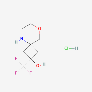 Rac-(2s,4s)-2-(trifluoromethyl)-8-oxa-5-azaspiro[3.5]nonan-2-olhydrochloride,trans