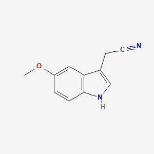 molecular formula C11H10N2O B1351729 5-Methoxyindole-3-acetonitrile CAS No. 2436-17-1