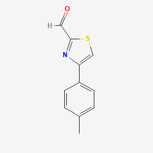 molecular formula C11H9NOS B1351732 4-(p-Tolyl)thiazole-2-carbaldehyde CAS No. 383143-86-0